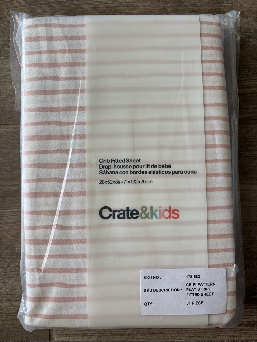 Crate & barrel crib sheet